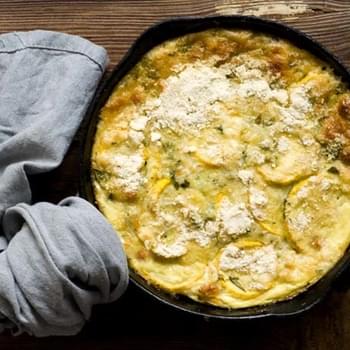 Squash and green chile casserole (adapted from Texas Monthly)