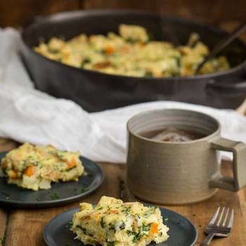 Sweet Potato & Spinach Breakfast Strata