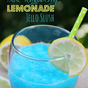 Blue Raspberry Lemonade Jello Slush