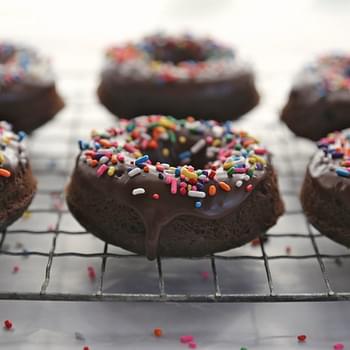 Double Chocolate Cake Doughnuts