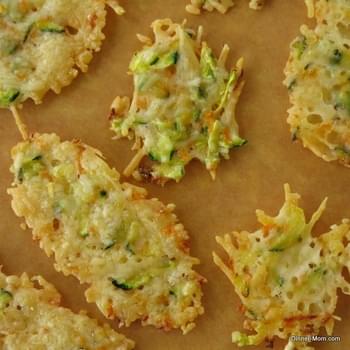 Parmesan Cheese Crisps Laced with Zucchini & Carrots