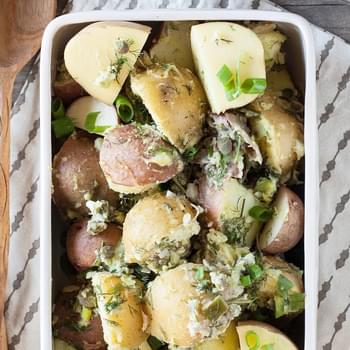 Potato Salad with Lemon Tahini & Dill Dressing