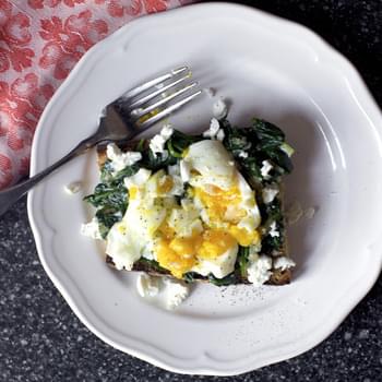 Spinach and Smashed Egg Toast