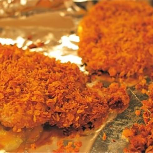 Grandma Pat’s Oven-Fried Cornflake Chicken