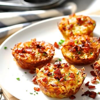 Cheese and Bacon Hash Brown Muffins
