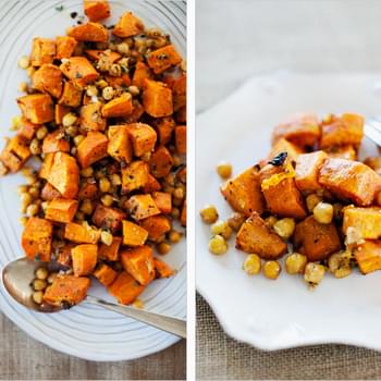 SPICED SWEET POTATOES AND CHICKPEAS