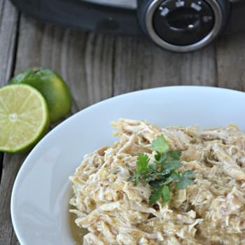 Slow Cooker Green Chili Chicken for Tacos