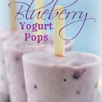 Fresh Blueberry Yogurt Pops