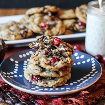 Double Cranberry Chocolate Chunk Cookies