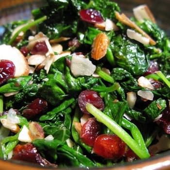 Hot Cranberry Spinach Salad