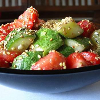 Cucumber Strawberry Salad recipe – 41 calories