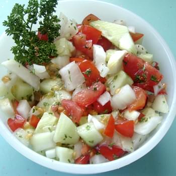 Persian Tomato and Cucumber Salad recipe – 68 calories