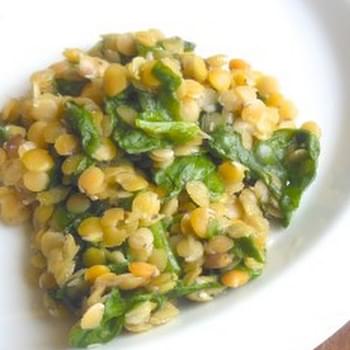 Red Lentils and Spinach