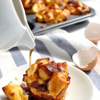 Pull Apart Bacon French Toast Muffins