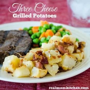 Three Cheese Grilled Potatoes