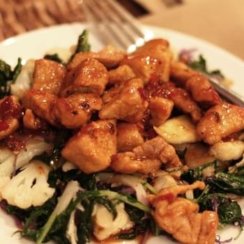 Spicy Pork with Asian Greens