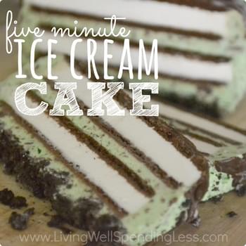5 Minute Ice Cream Cake