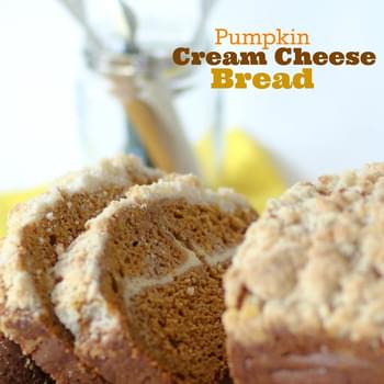 Pumpkin Cream Cheese Bread with Crumb Topping