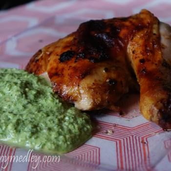 Green Sauce with Peruvian Chicken