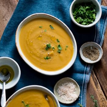 Butternut Squash Soup with Truffle Oil