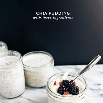 3 ingredient Chia Pudding