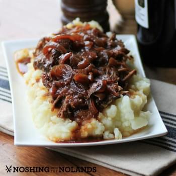 Easy Slow Cooker BBQ Beef #SundaySupper