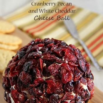 Cranberry Pecan and White Cheddar Cheese Ball