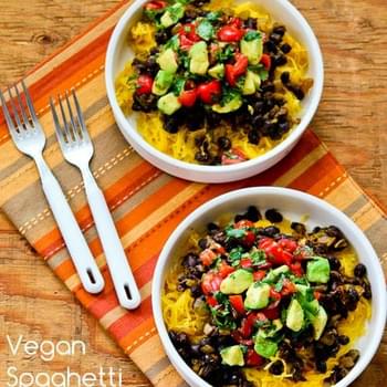 Vegan Spaghetti Squash and Black Bean Mexican Bowl