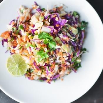 Tri-Color Slaw with Lime Dressing