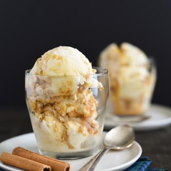 Eggnog, Caramel & Graham Cracker Ice Cream