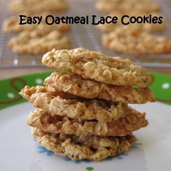 Easy Oatmeal Lace Cookies