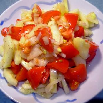 Indian Kachumbar Vegetable Salad recipe – 56 calories