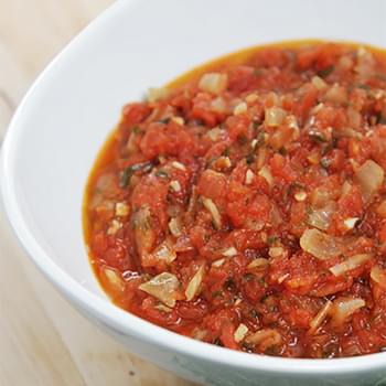Summer Tomato Sauce with Sweet Onions and Fresh Herbs