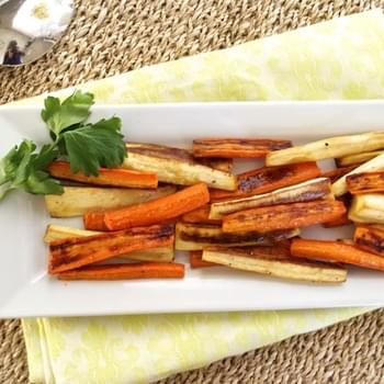 Maple Roasted Carrot and Parsnip Fries