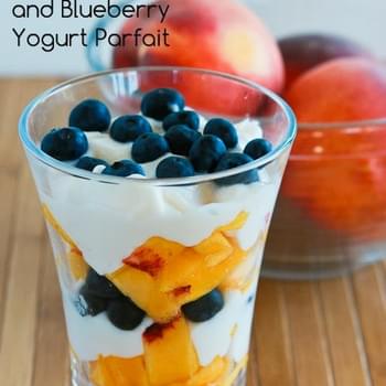 Fresh Peach and Blueberry Yogurt Parfait