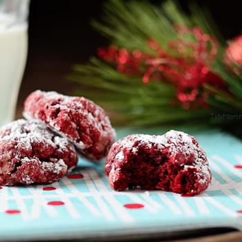 Red Velvet Gooey Butter Cookies