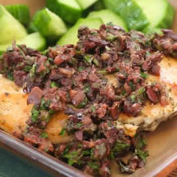 Sauteed Chicken Breasts with Olive-Caper Sauce