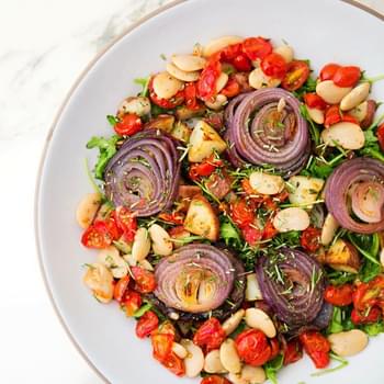 Roasted Vegetable, Bean and Herb Salad
