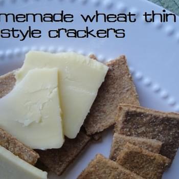Homemade “Wheat Thins”-Style Crackers