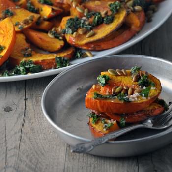 Roasted Squash with Mint, Pepitas and Balsamic