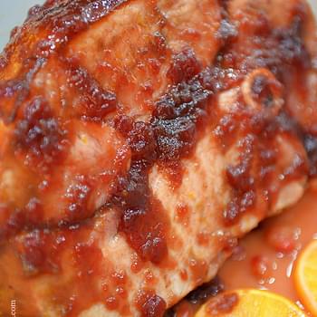 Cranberry Orange Glazed Ham