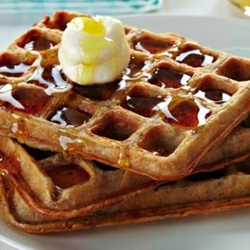 Toasted Oatmeal Waffles With A Hint Of Cinnamon