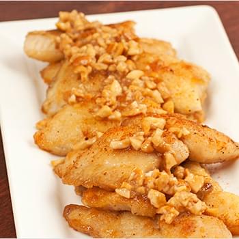 Spicy Honey-Cashew Catfish