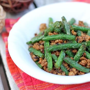 Stir-fried Green Beans with Minced Pork in XO Sauce