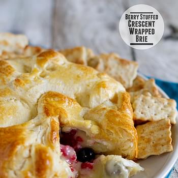 Berry Stuffed Crescent Wrapped Brie