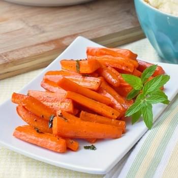 Honey Roasted Carrots with Mint