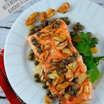 Salmon with Brown Butter, Almonds and Capers