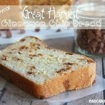 Copycat Great Harvest Cinnamon Chip Bread
