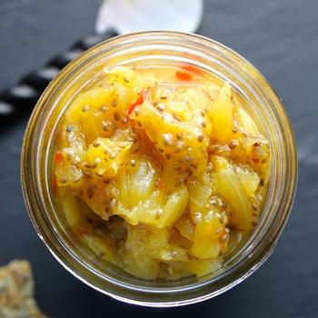 Spicy Pineapple + Pepper Chia Seed Jam