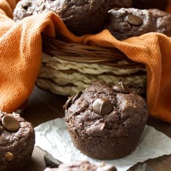 Dark Chocolate Chunk Protein Muffins